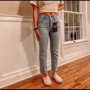 Levi’s 501 original cropped high rise jeans 27